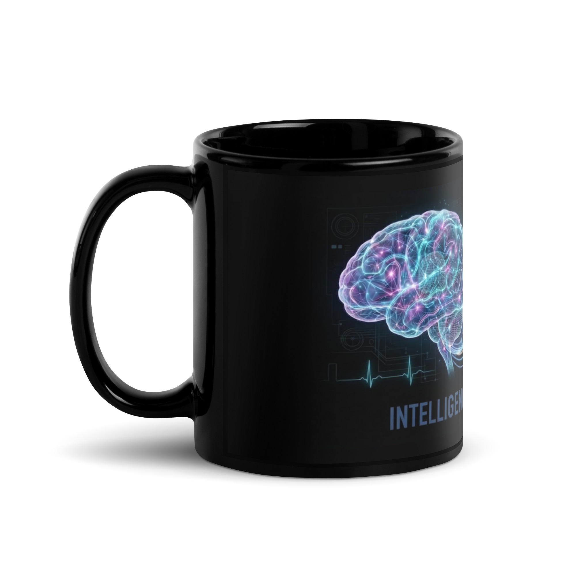 Black Glossy Mug: Intelligence Meets Empathy - Image 4