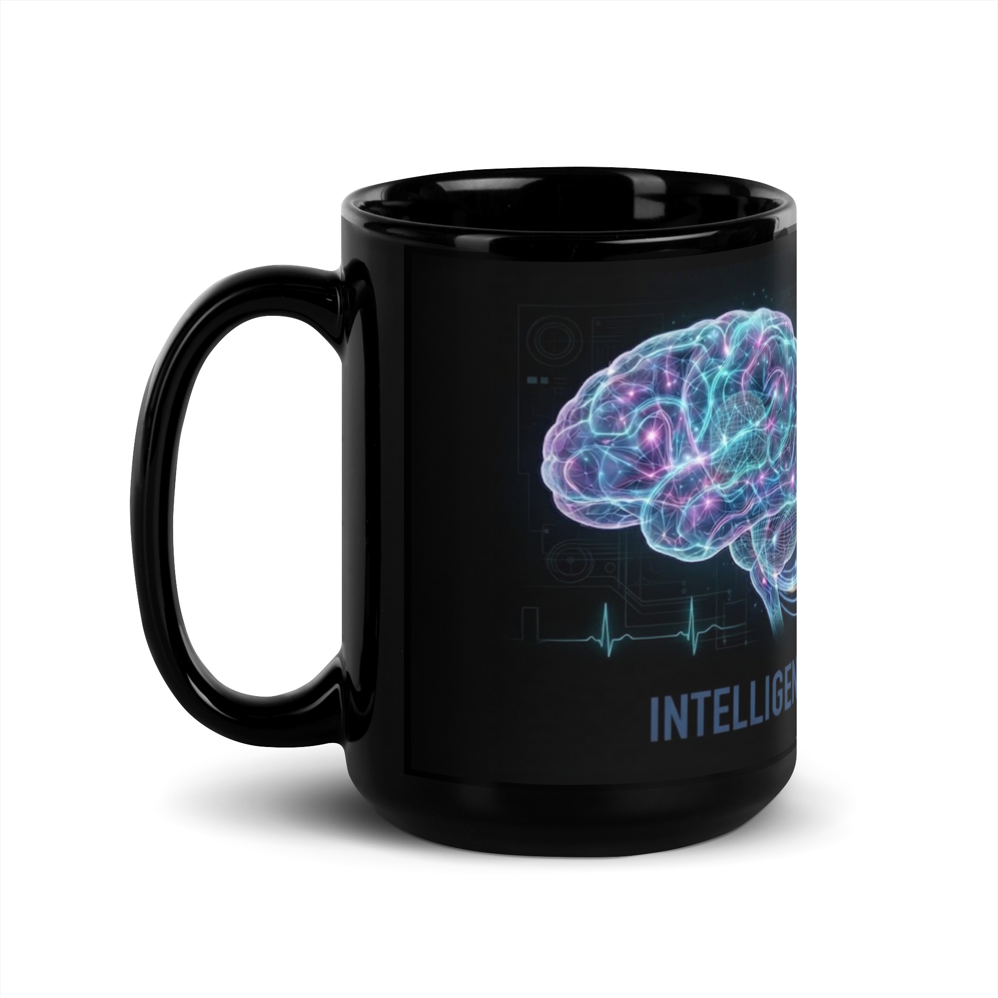 Black Glossy Mug: Intelligence Meets Empathy - Image 6