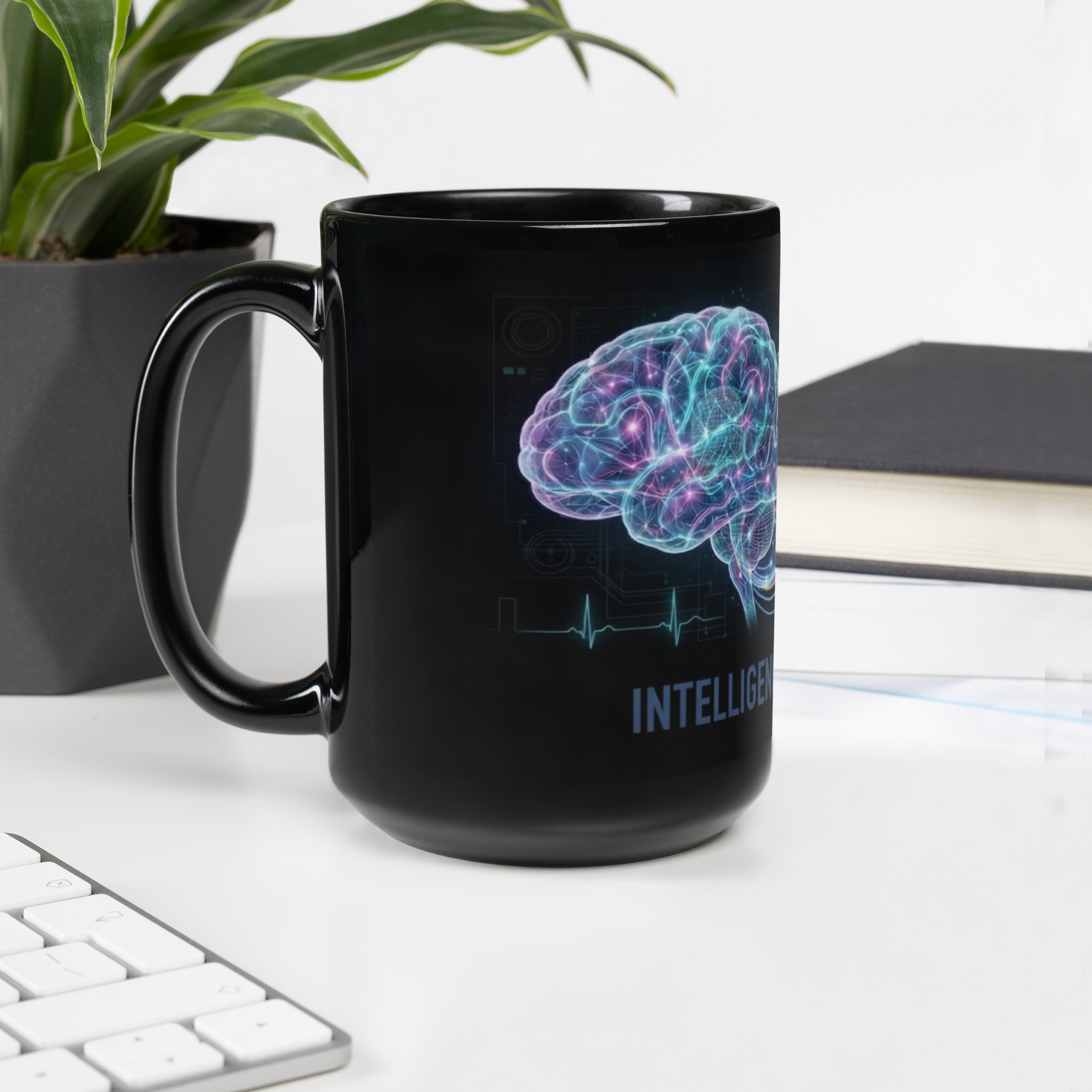Black Glossy Mug: Intelligence Meets Empathy - Image 7
