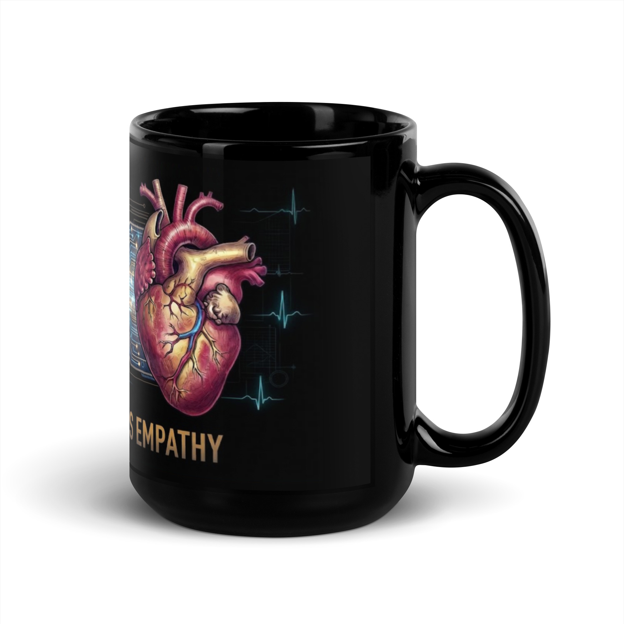 Black Glossy Mug: Intelligence Meets Empathy - Image 5