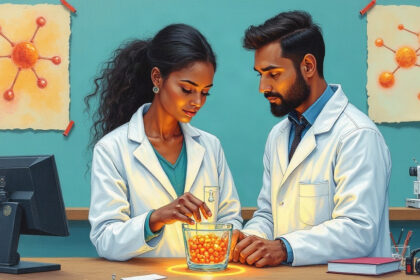 AI-designed lipid nanoparticles in a research lab