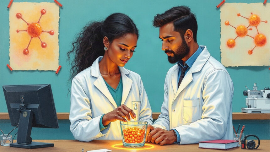 AI-designed lipid nanoparticles in a research lab